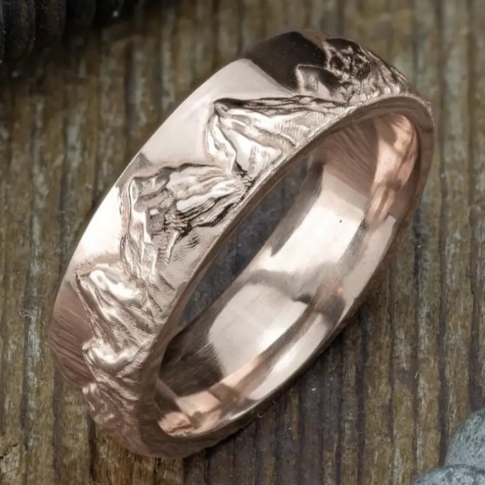 Fashion rose gold ring - Picture 1 of 12